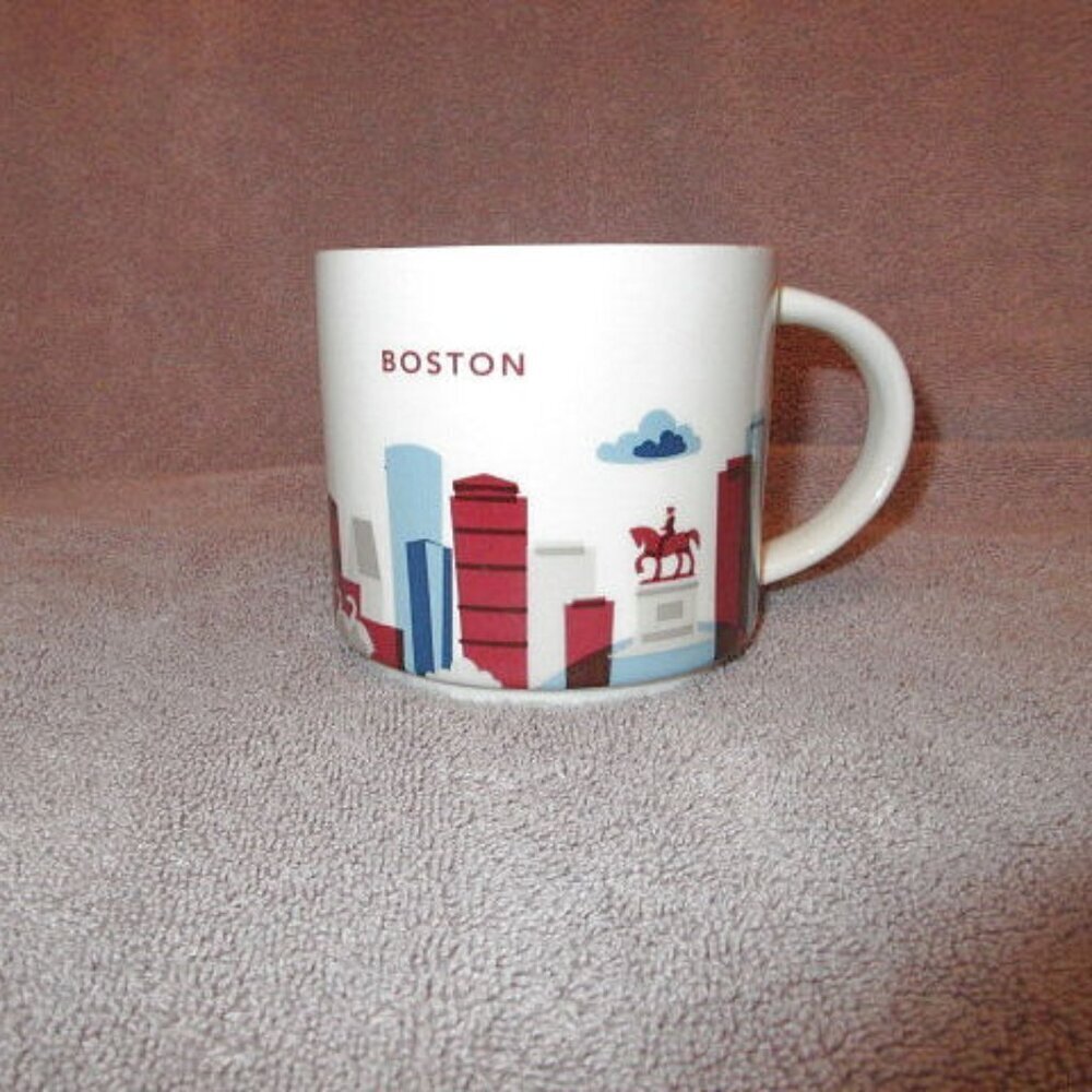 Starbucks Boston Mug You Are Here Collection 2013 Horse Bird Sailboat Lighthouse